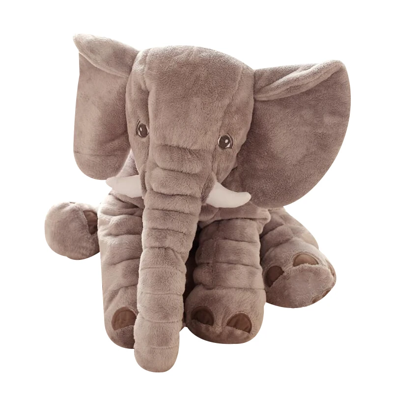 

Hottest Soft Large Sleeping Companion Toy Elephant Short Plush Stuffed Sleeping Back Cushion for kids, adults best gift