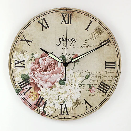 Часы настенные большие винтаж немой часы для дома гостиная часы на стену настенные часы для гостинной - Цвет: style 2