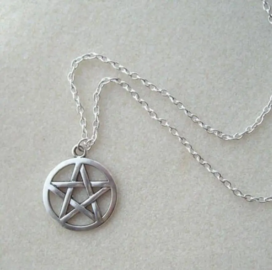 Wiccan языческий хиппи Готический большая пятиконечная звезда-очаровательная