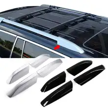 4 шт./компл. серебристый, черный стойка для багажника на крыше Торцевая крышка корпус сменная часть для Toyota Highlander XU40 2008 2009 2010 2011 2012 2013