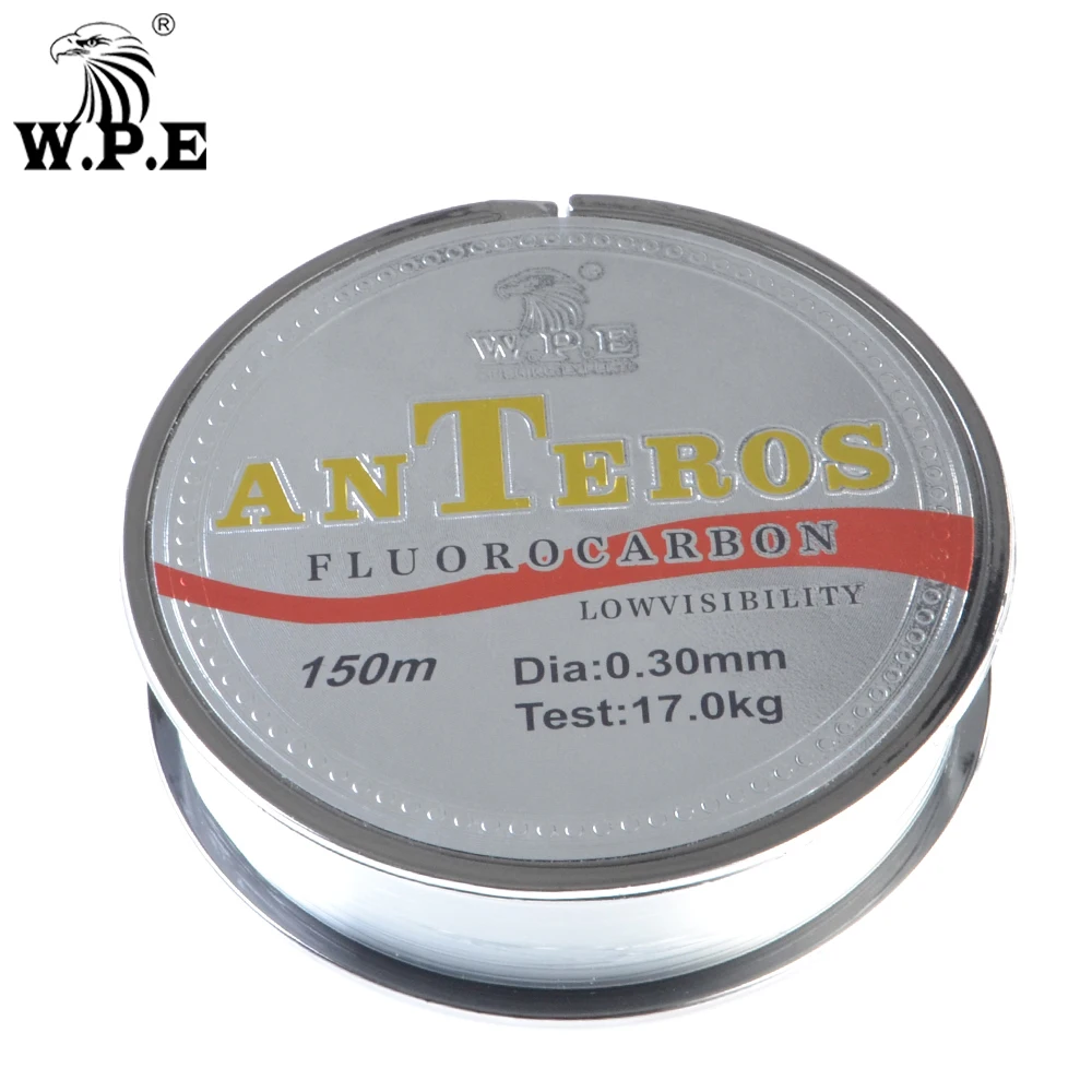 W.P.E العلامة التجارية ANTEROS 150 m فلوريد طلاء خيط صنارة الصيد 0.20mm-0.60mm 10 kg-41 kg خيط صنارة الصيد الكربون الألياف ل الكارب الصيد
