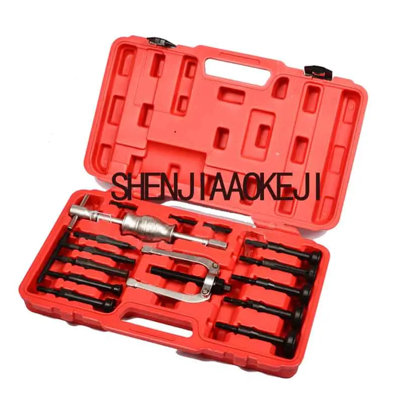 16 pcs/set Internal bore bearing puller removal kit Inner hole Slide hammer puller Auto repair hardware tools 16 pcs/set Internal bore bearing puller removal kit Inner hole Slide hammer puller Auto repair hardware tools