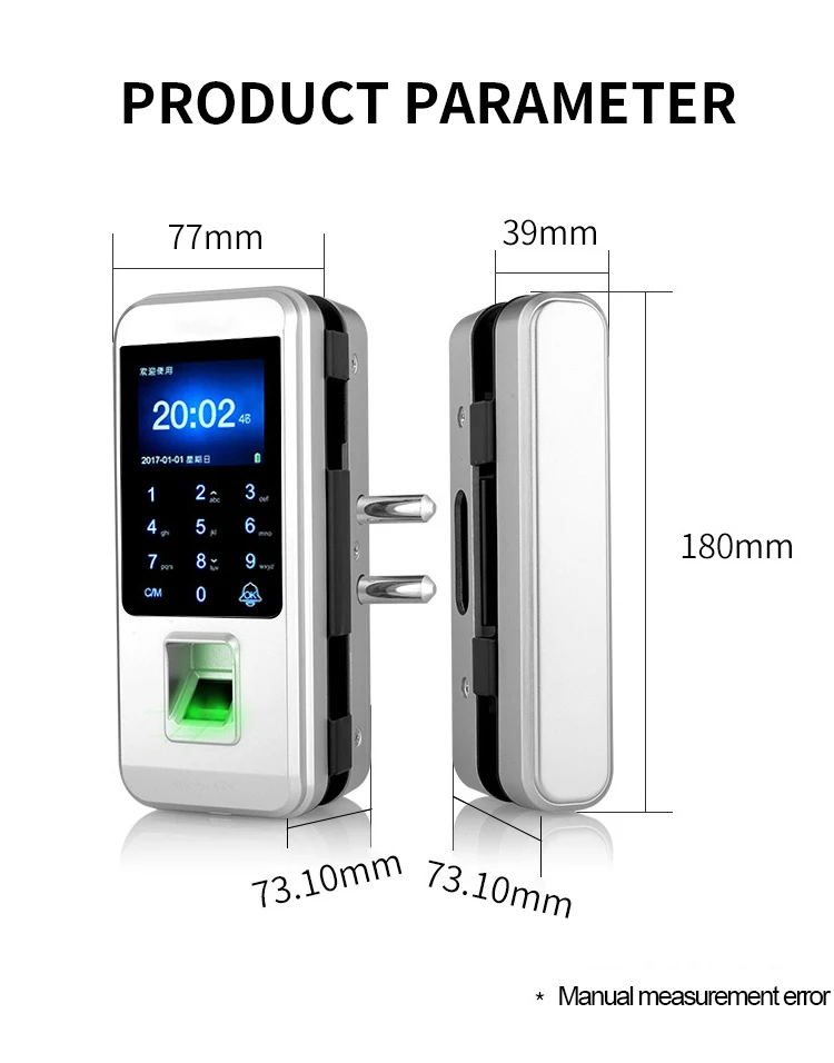 Умное стекло дверной замок Пароль отпечатка пальца система контроля доступа машина карта система контроля доступа машина