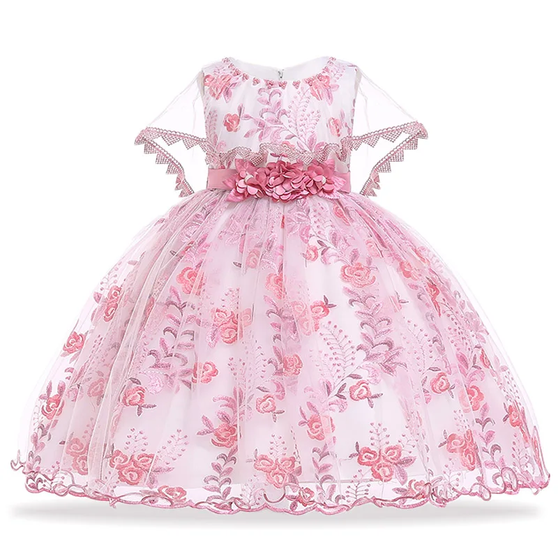 

Flower Girls Wedding Dress 2019 Summer Children Girls Lace Princess Dress Kids Dresses For Girls Party Dress 4 5 6 7 8 9 10 Year