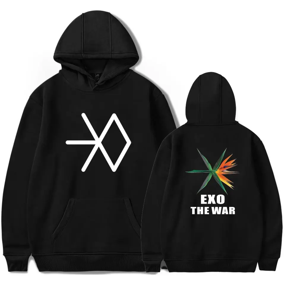 LUCKYFRIDAYF женские EXO новые альбом войны толстовки мужские корейские популярные