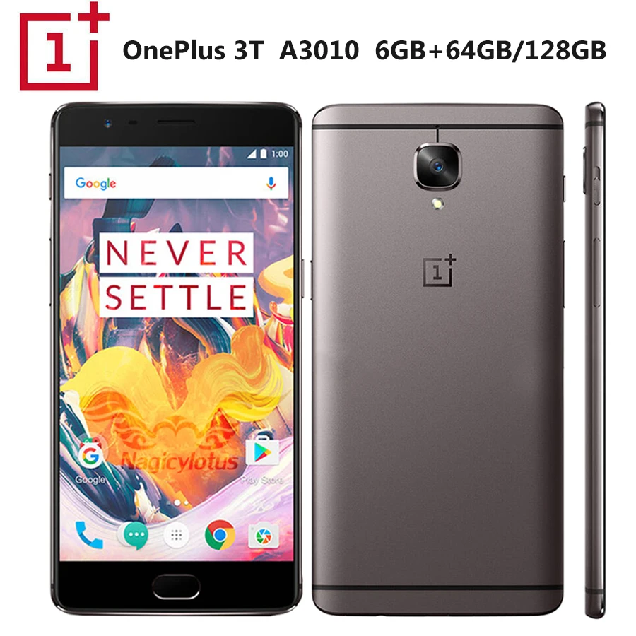 Oneplus 3T A3010 Dual SIM мобильный телефон 5.5Inch1080x1920 6 ГБ ОЗУ 128 ГБ ROM Snapdragon821 Quad Core NFC 3400 мА/ч, Callphone