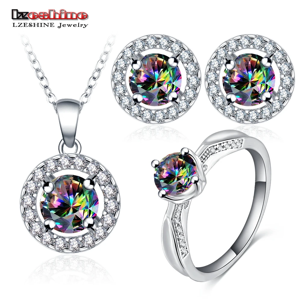 Buy LZESHINE Trendy Bridal Jewelry Set Stud Earrings