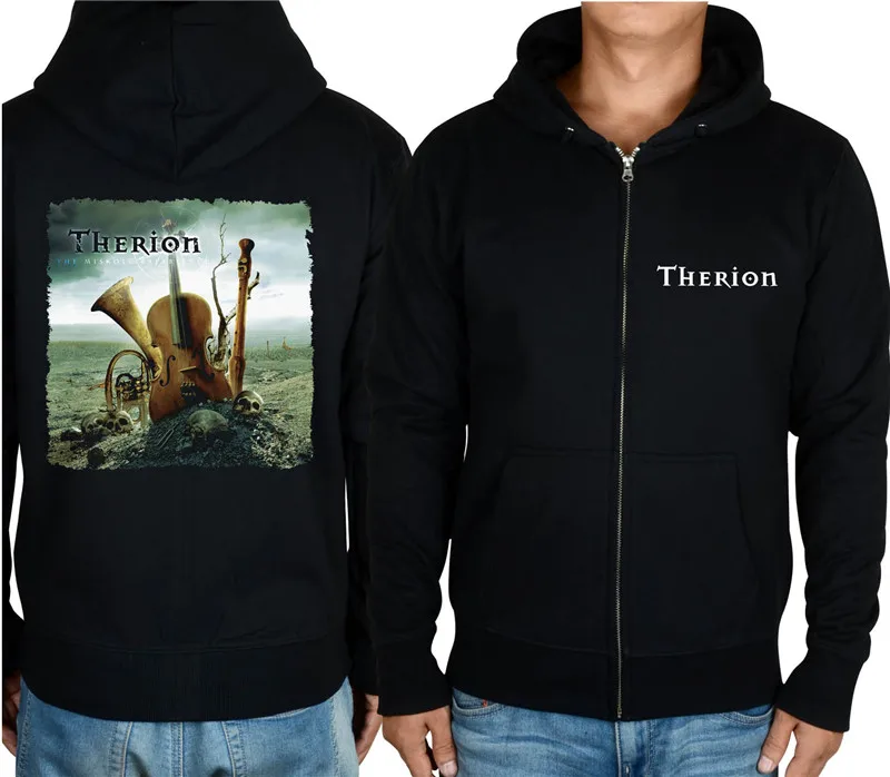 15 дизайнов Швеции Therion рок худи, зимняя куртка для мужчин смерти тяжелый металл молния толстовка флис готический Классический богиня