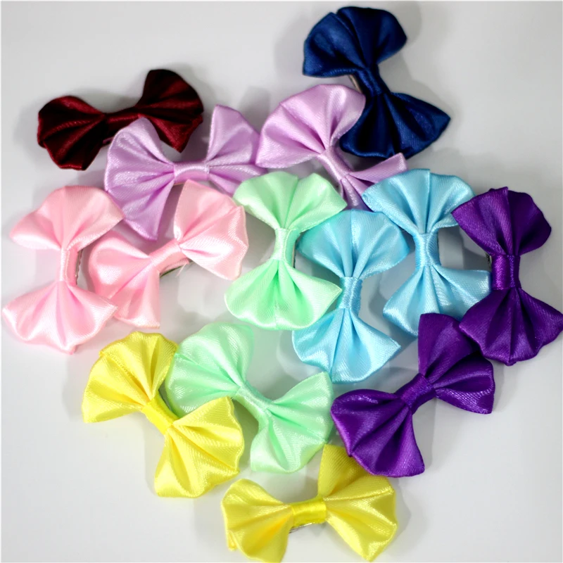 10 шт. детские заколки для волос с бантом из полиэстера|hair clips for babies|mini hair clipshair clip |