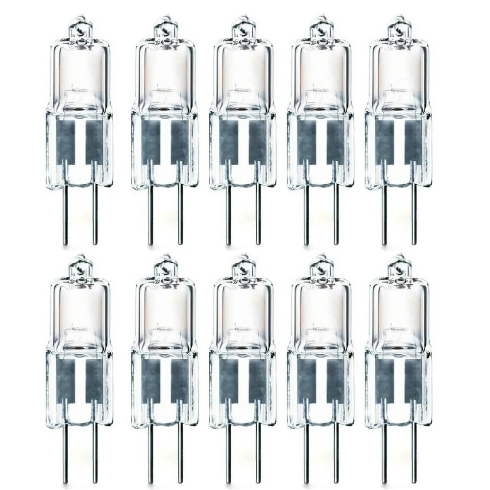 

10 Pcs 20W 12V 20 Watt G4 Base Halogen JC Type Bulbs Light Bulb Set Kit New Under $2