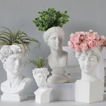 Современный креативный стиль портрет ваза голова человека декоративные украшения Смола Давид Венера ваза, домашний декор аксессуары