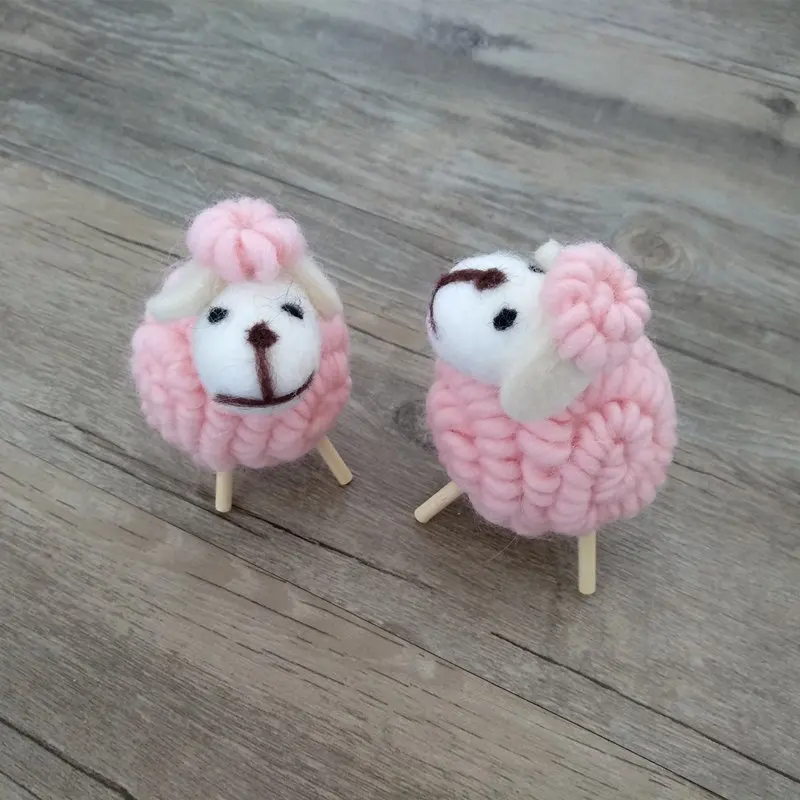 

Baby photography props,felt ice cream sheep,Hand shot doll newborn gift Photographic prop accessories