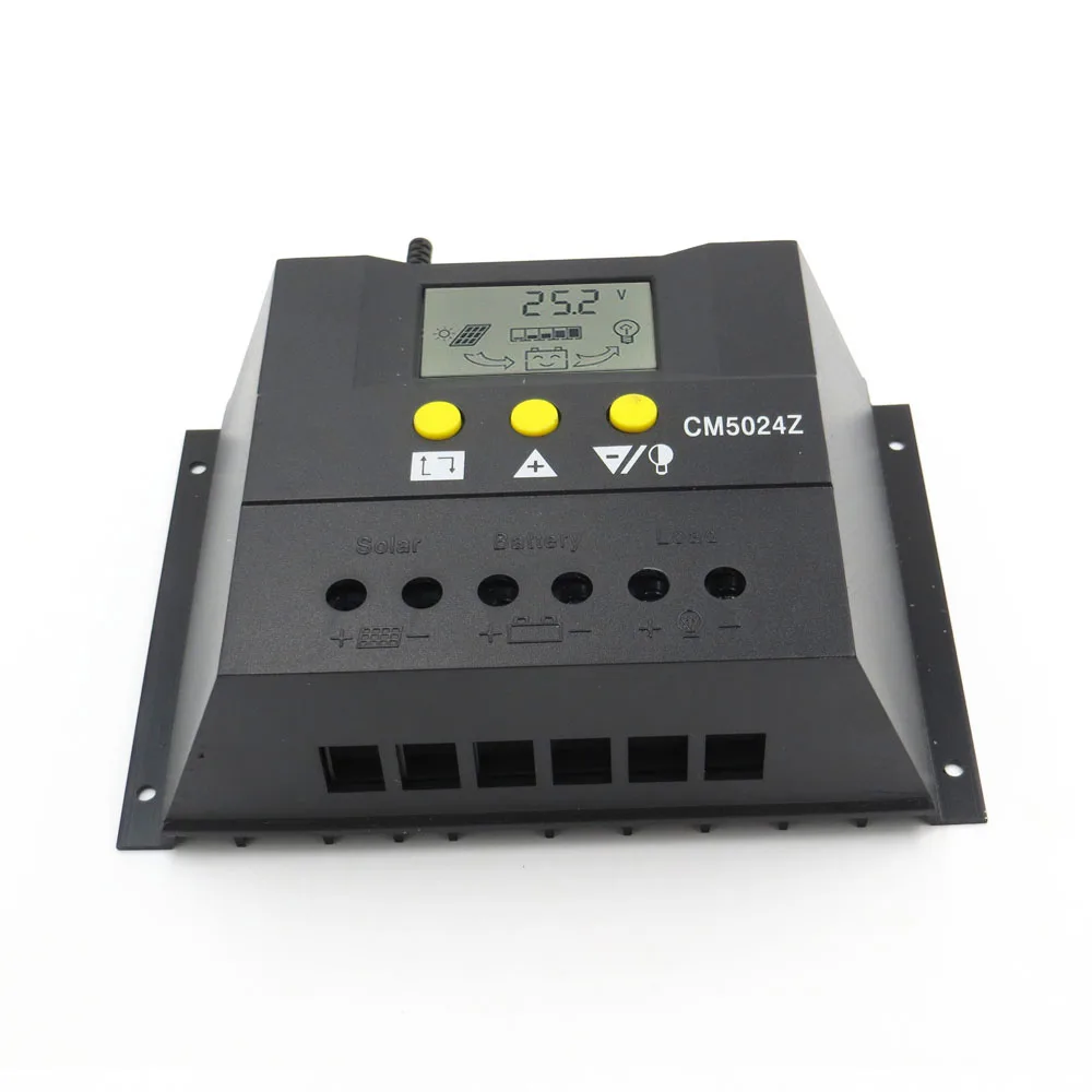 

50A 12V/24V PWM Solar Panel Charge Controller Regulator Battery LCD Display CM5024Z
