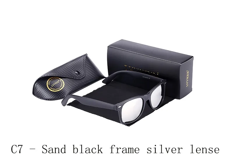 C7-Sand black frame silver lense