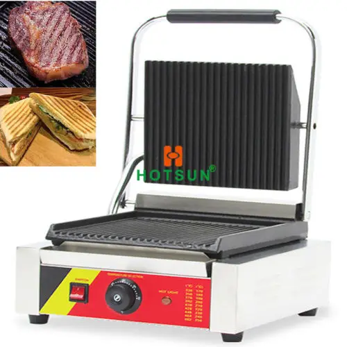 Commercial Nonstick 110V 220V Electric Sandwich Panini Grill Press Machinein Waffle Makers from