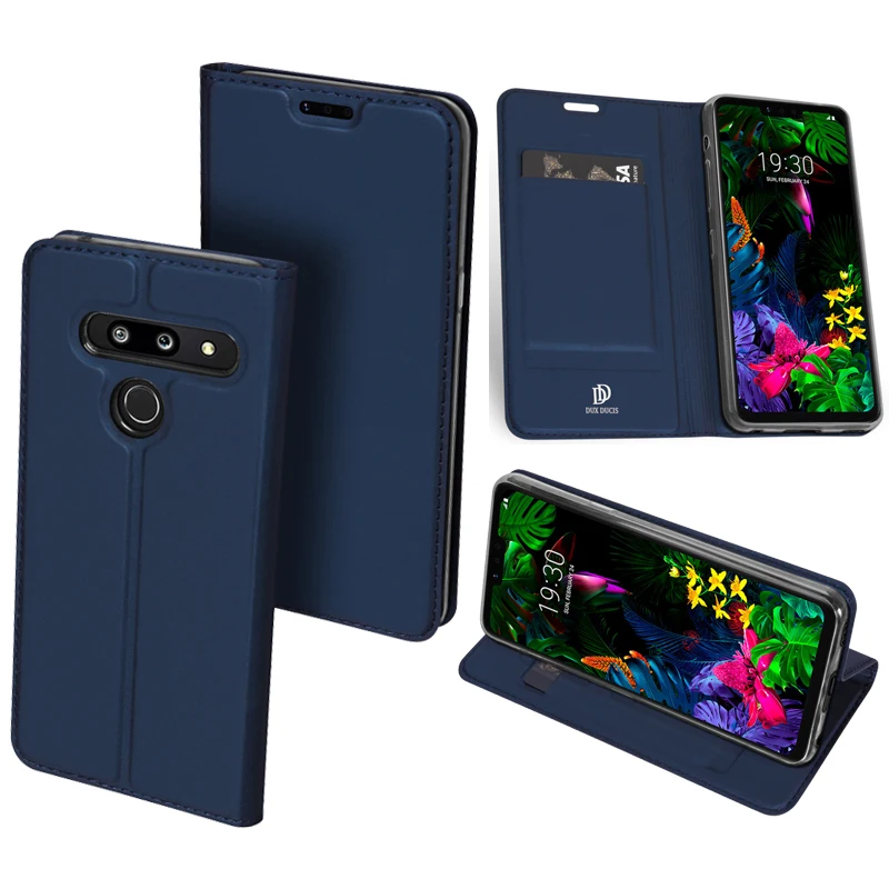 Dux Ducis из искусственной кожи чехол для Lg G8 V50 Q60 K50 K50S Thinq Coque Роскошный ультра тонкий флип-кошелек чехол для телефона s