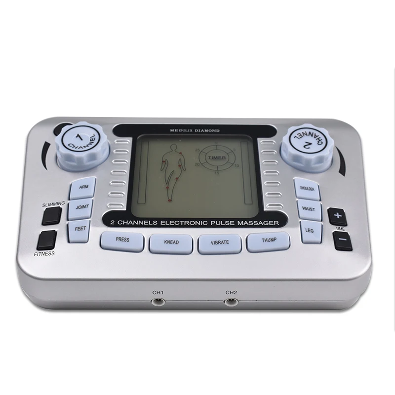Electrical Muscle Stimulator Relax Muscle Massage Machine Pulse Tens Acupuncture Therapy Massager Slimming Fat Burner +10 Pads Electrical Muscle Stimulator Relax Muscle Massage Machine Pulse Tens Acupuncture Therapy Massager Slimming Fat Burner +10 Pads