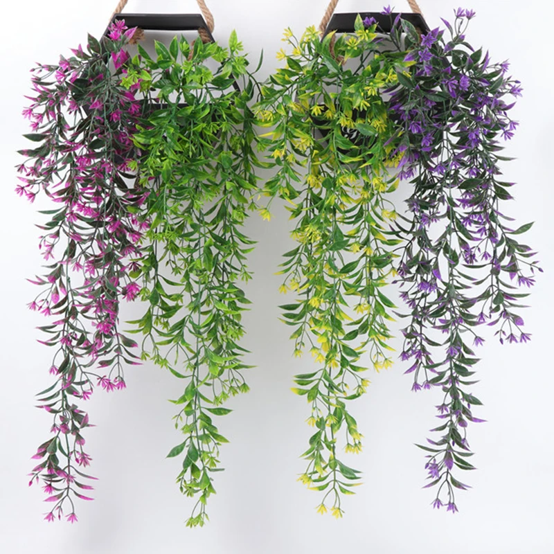 78CM 5 Forks Artificial Hanging Plants Fake Vine Willow Rattan Flowers Plant For Home Garden Wall Decoration | Дом и сад