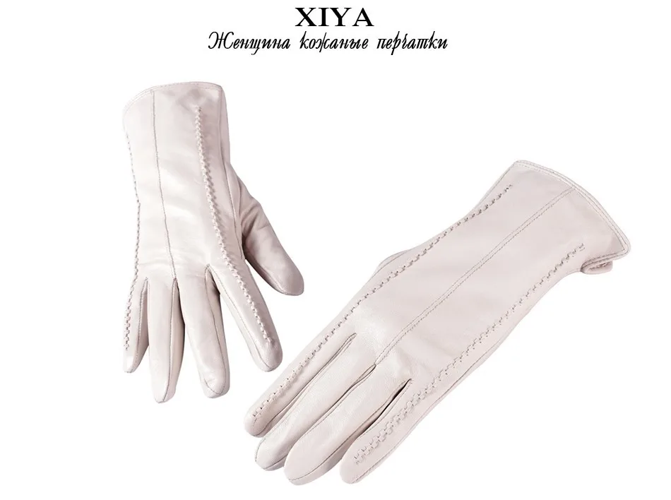 Sheepskin women Genuine leather gloves