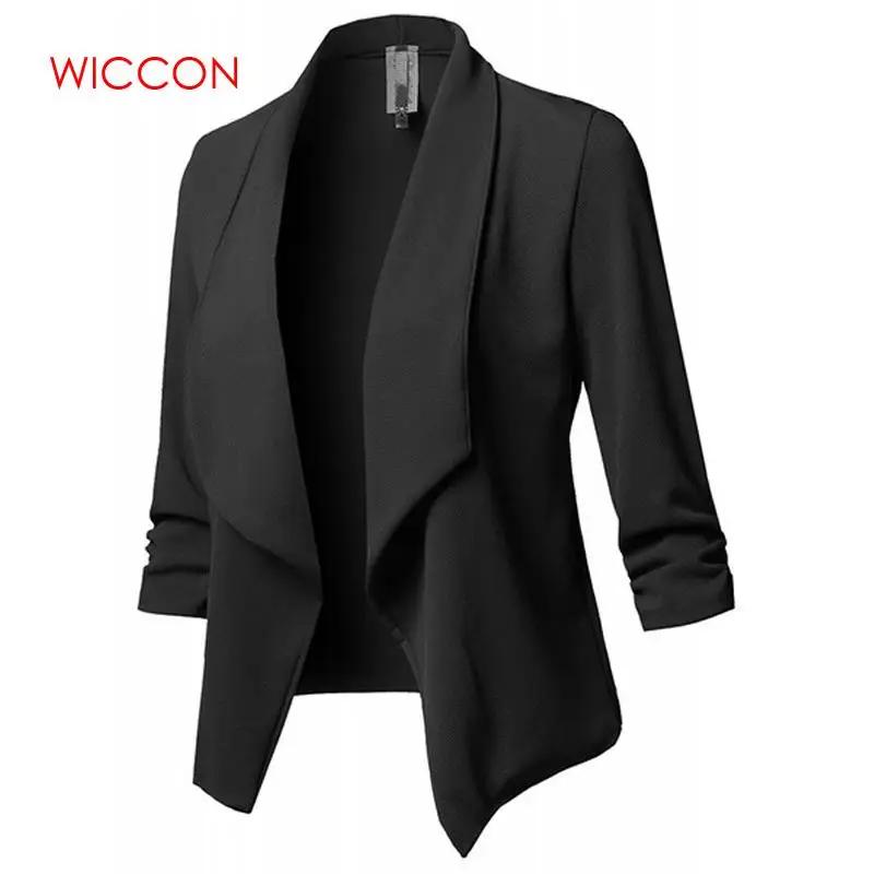 

Small Suit Slim Ladies Blazers Plus Size Blazer Women Solid Color Suit Long Sleeved Lapel Casual Work Wear Jacket