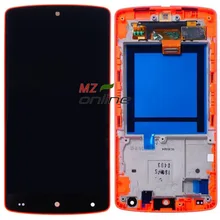 LCD Display For LG Google Nexus 5 D820 D821 Touch screen digitizer full assembly + Red Bezel Frame Free shipping