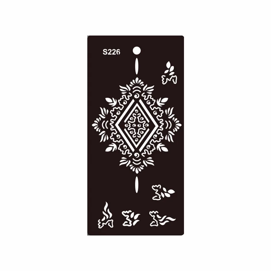 8 Sheet DIY Henna Tattoo Stencil Airbrush Painting Flower Butterfly Pattern Sexy Women Body Art Glitter Tattoo Templates S200#12 (1)