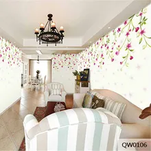 Пользовательские 3D печать DIY ткань и текстильные обои для стен цветок из текстиля моющиеся бесшовные складные матовый шелк для гостиной спальни