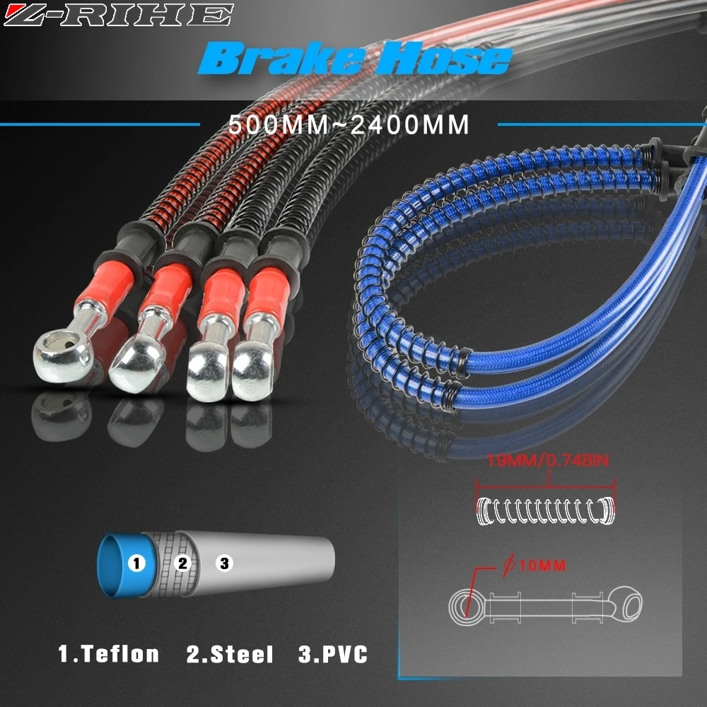 

FOR KTM EXC DRZ RM RMX RMZ 85 125 250 400 450 Motorcycle Dirt Bike Braided Steel Hydraulic Reinforce Brake line Clutch Oil Hose