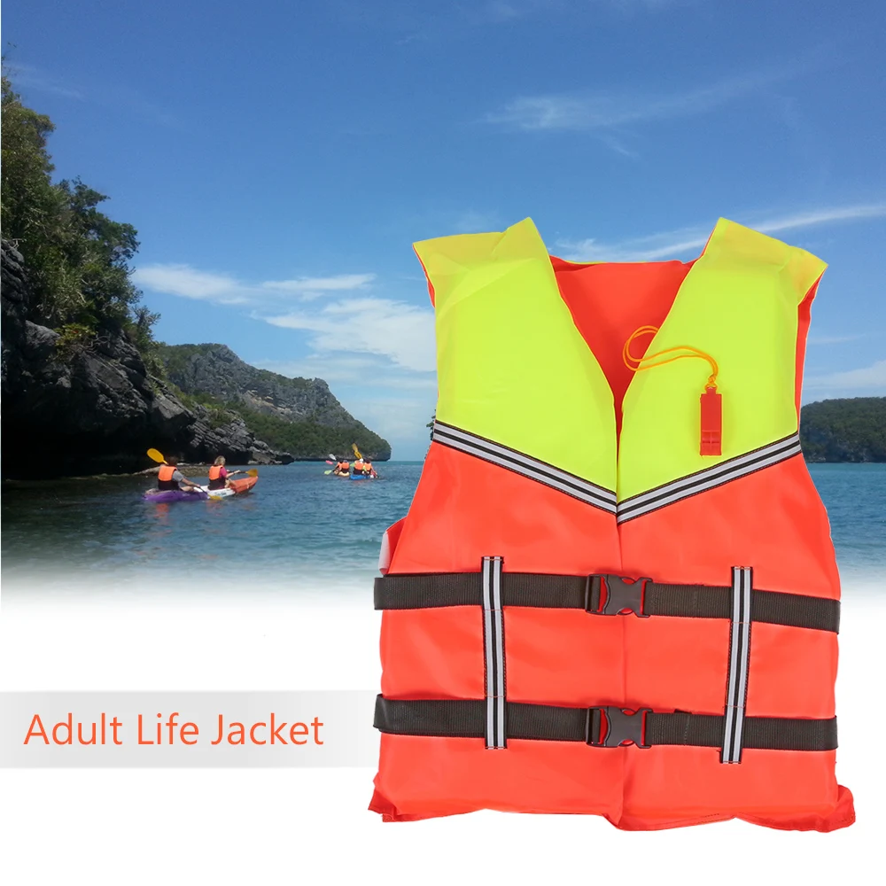 

Adult Lifesaving Life Jacket Buoyancy Aid Boating Surfing Work Vest Clothing Swimming Marine Life Jackets Safety Survival Suit Outdoor Water Sport Swimming Drifting Fishing