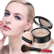 MayCreate 3 цвета Make Up пудра для лица контроль масла длительный свободный набор порошка водостойкий консилер с кистью для макияжа бренд
