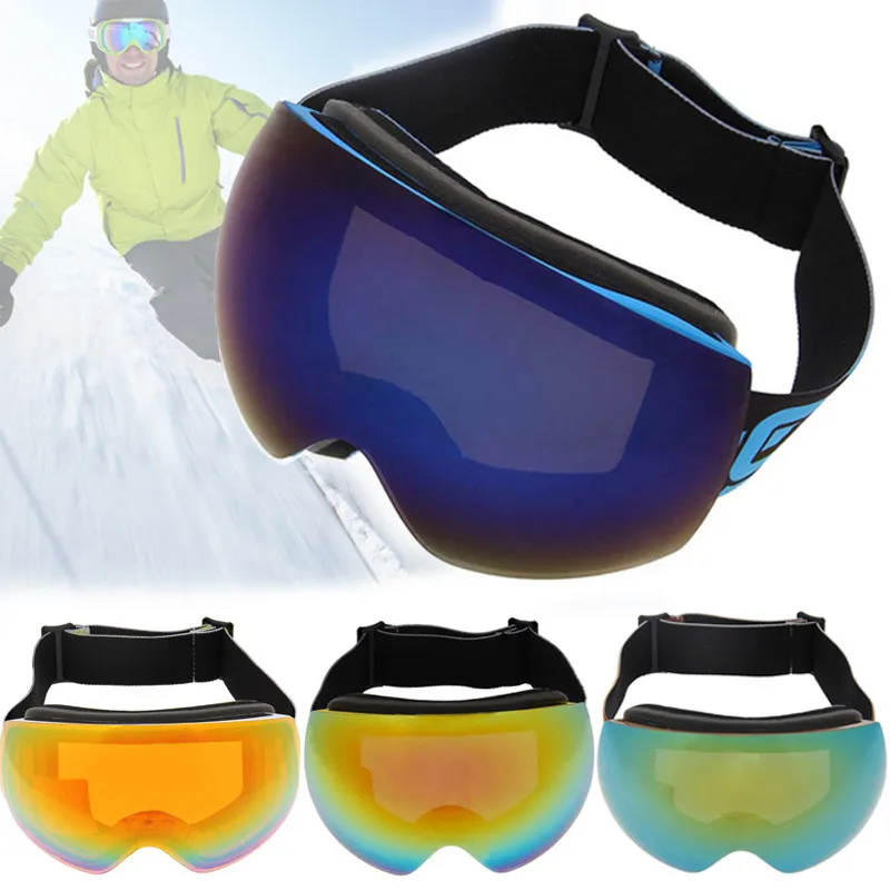 

Triclicks Double Anti-Fog Ski Goggles big spherical lens UV Protective winter sports motocross Snowboard Goggles Skiing Eyewear