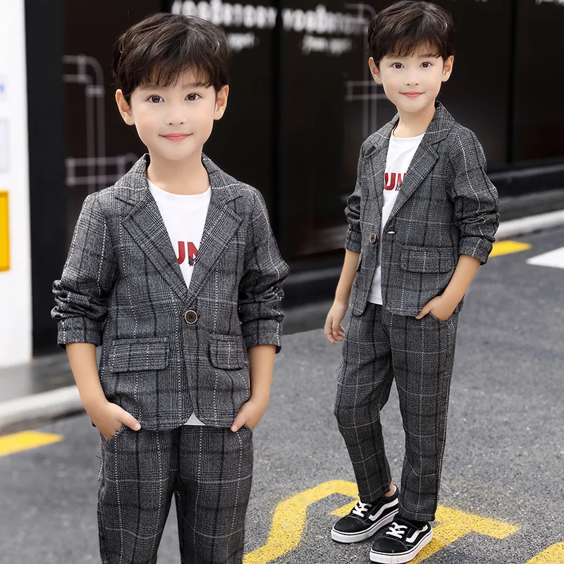 

Two-piece suit for boys aged 5-10 years old with British style