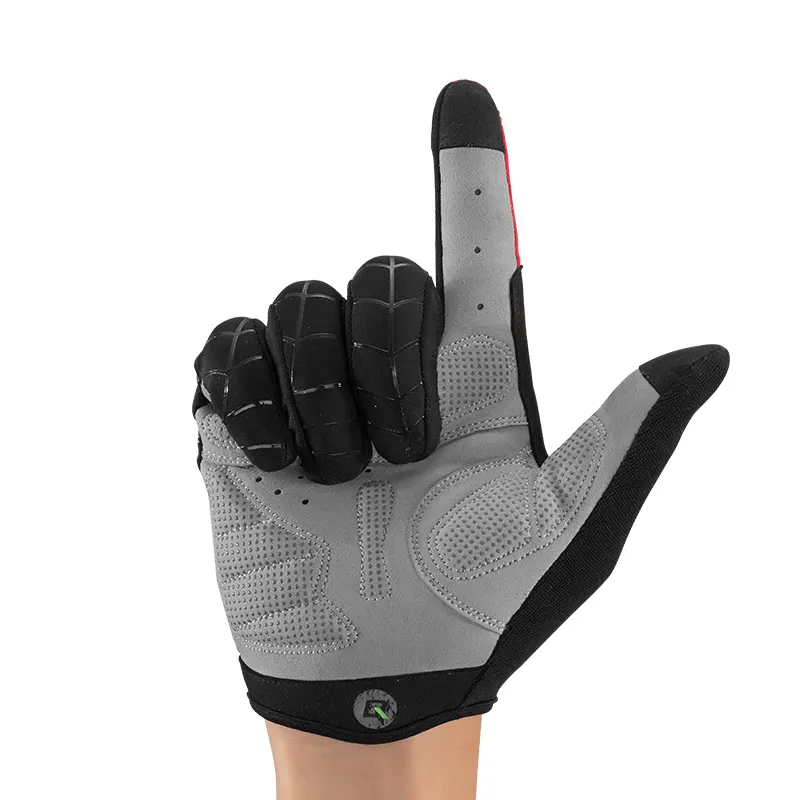 RockBros Cycling Long Full Finger Spring Warm Touch Screen Gloves-Cobweb Style 
