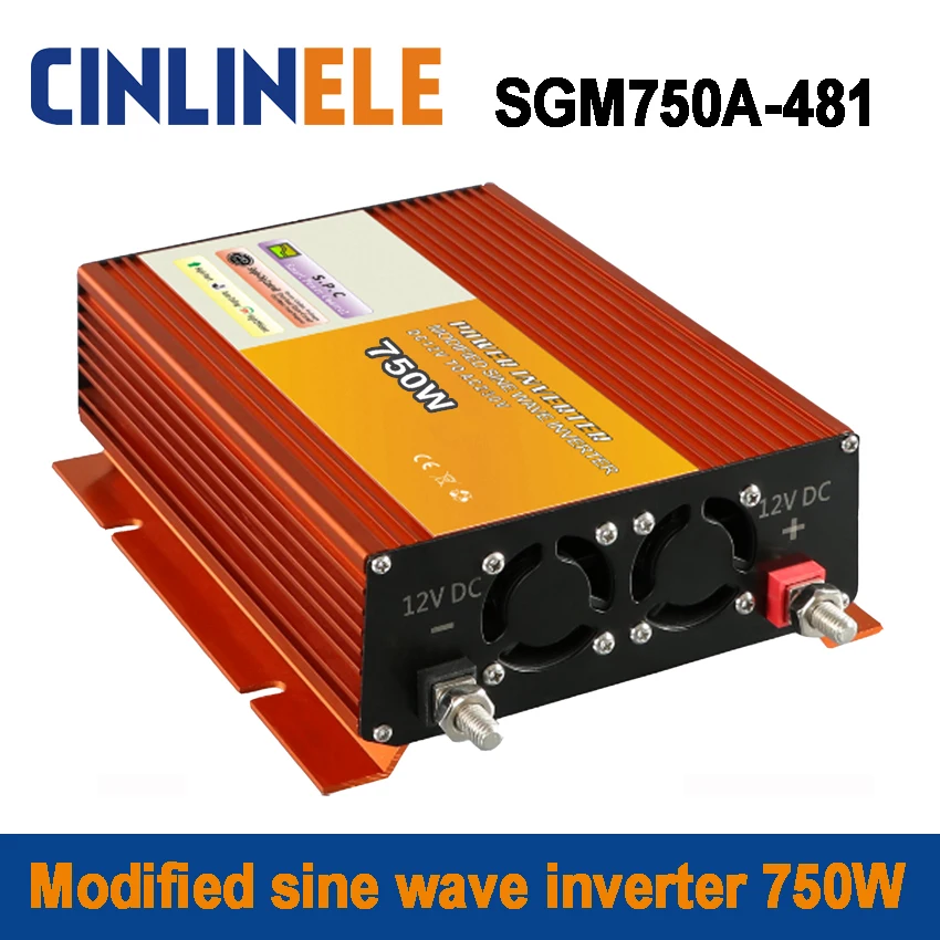 

Shine Series Modified Sine Wave Inverter 750W SGM750A-481 DC 48V to AC 110V 750W Surge Power 1500W