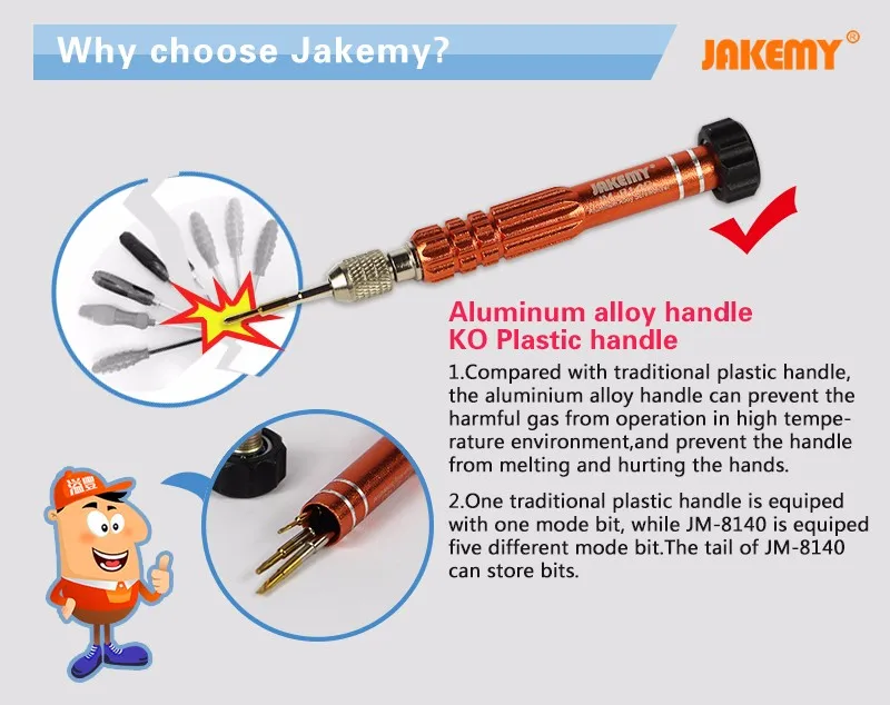 Набор отверток JAKEMY Precision Pentalobe(звезда) Torx Bit Tournevis отвертка для IPhone Ipad samsung Инструменты для ремонта