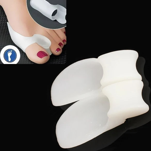 

2PCS Gel Toe Separators Stretchers Alignment Bunion Pain Relief QRD88