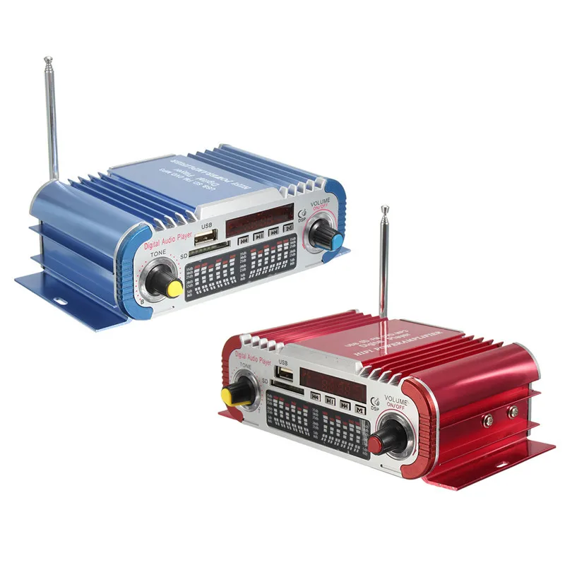 

New Arrival Mini HiFi Car Home Power Amplifier FM Radio USB SD Audio MP3 Player with Remote