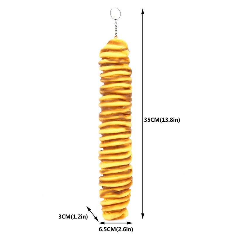 Squishy Antistress Gadgets Simulation Caterpillar Bread Slow Rising Squeeze Funny Stress Reliever Toy Keychain Fun Kids Toy