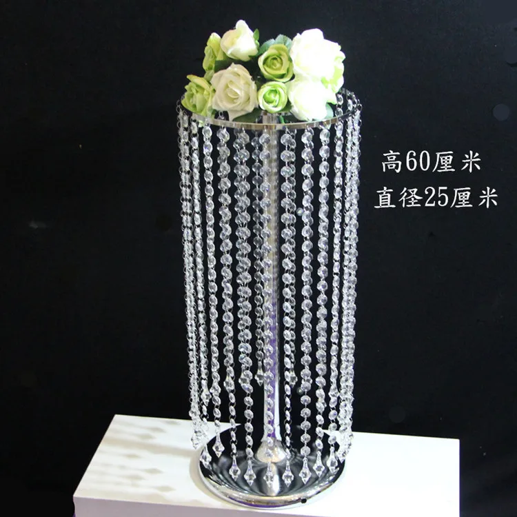 

60cm(H) Table centerpiece chandelier flower stand crystal pillar wedding decoration