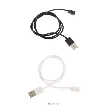 

Magnetic Charge Charging Cable For Smart Watch with Magnetics Plug For 2 Pins Distances 4 mm Black Novel Power Charger Cables