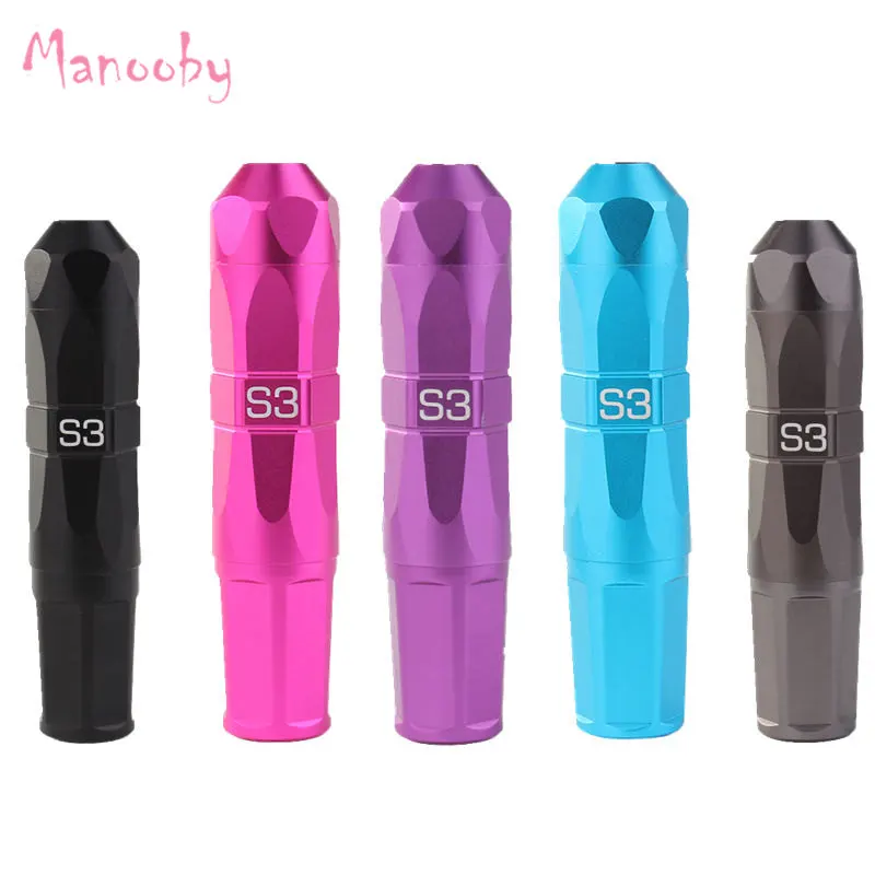 

Manooby Tattoo Machine Tattoo Rotary Pen Hybrid Permanent Makeup Tattoo Gun Space Aluminum Cartridge Tattoo Equipment