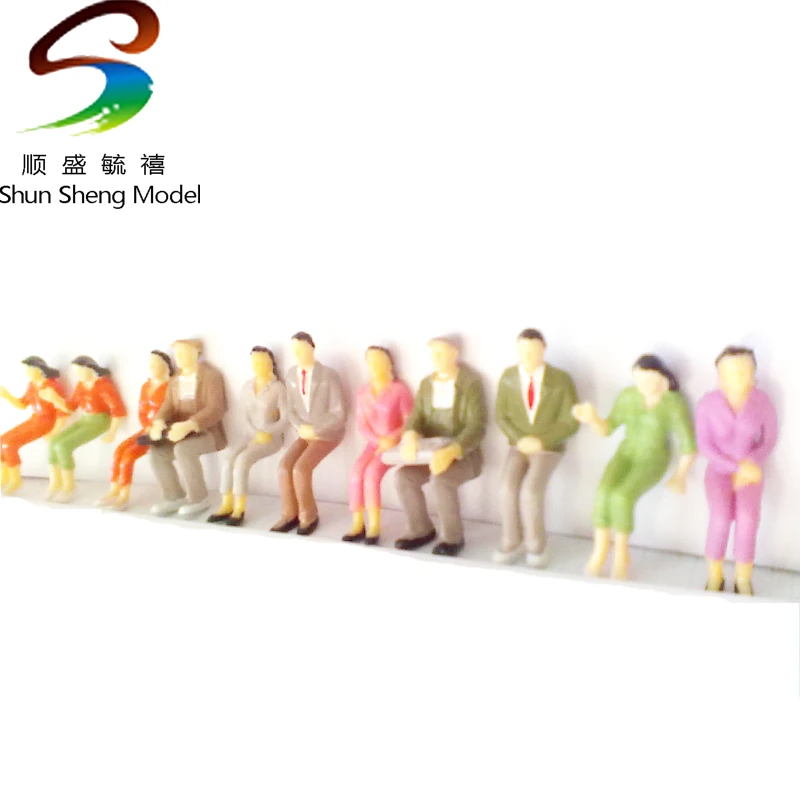 30pcs All Seated Figures O scale 1:48 Painted People Model Railway NEW-in Model Building Kits