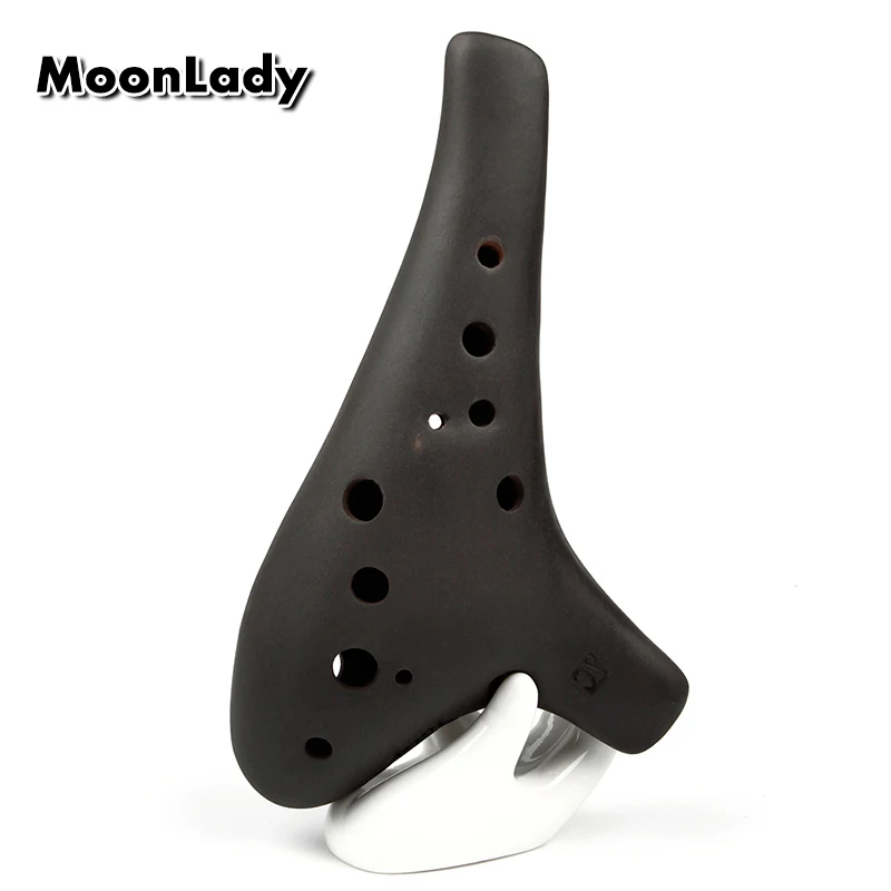 Музыкальный инструмент Alto C Black Ocarina китайский музыкальный с 12 отверстиями