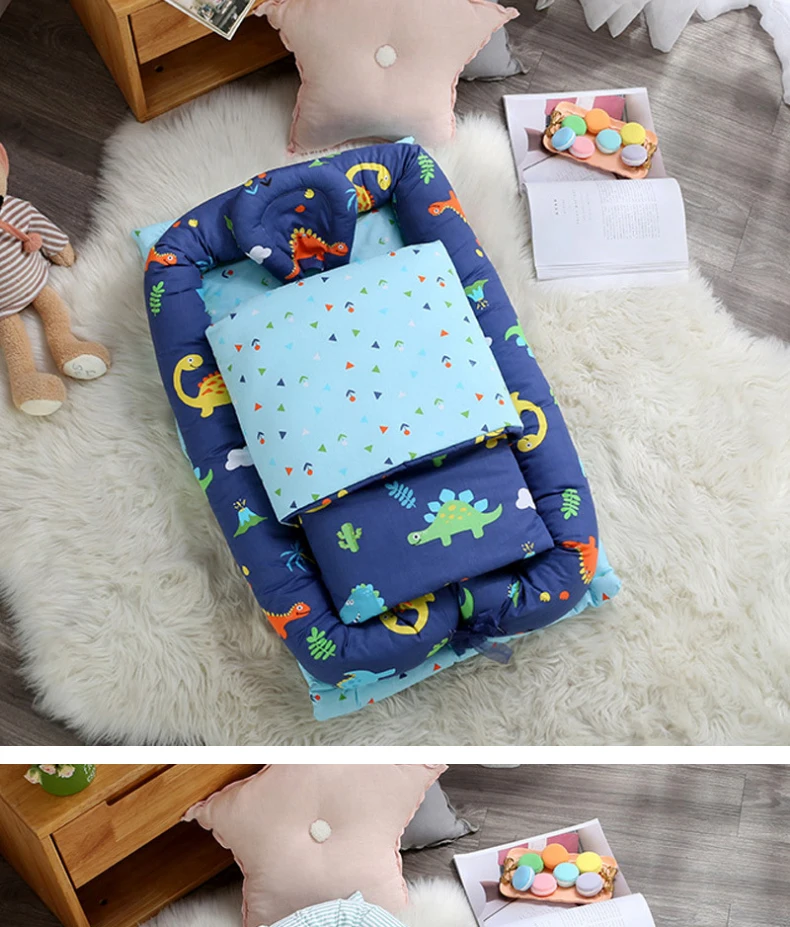 algodão infantil bebê ninho viagem cama dobrável