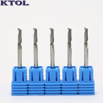 

10pcs Free Shipping 3.175*10mm Single Flute Carbide CNC Millinging Tool,Spiral Milling Cutter,Wooden Cutters, in CNC Tools Kit