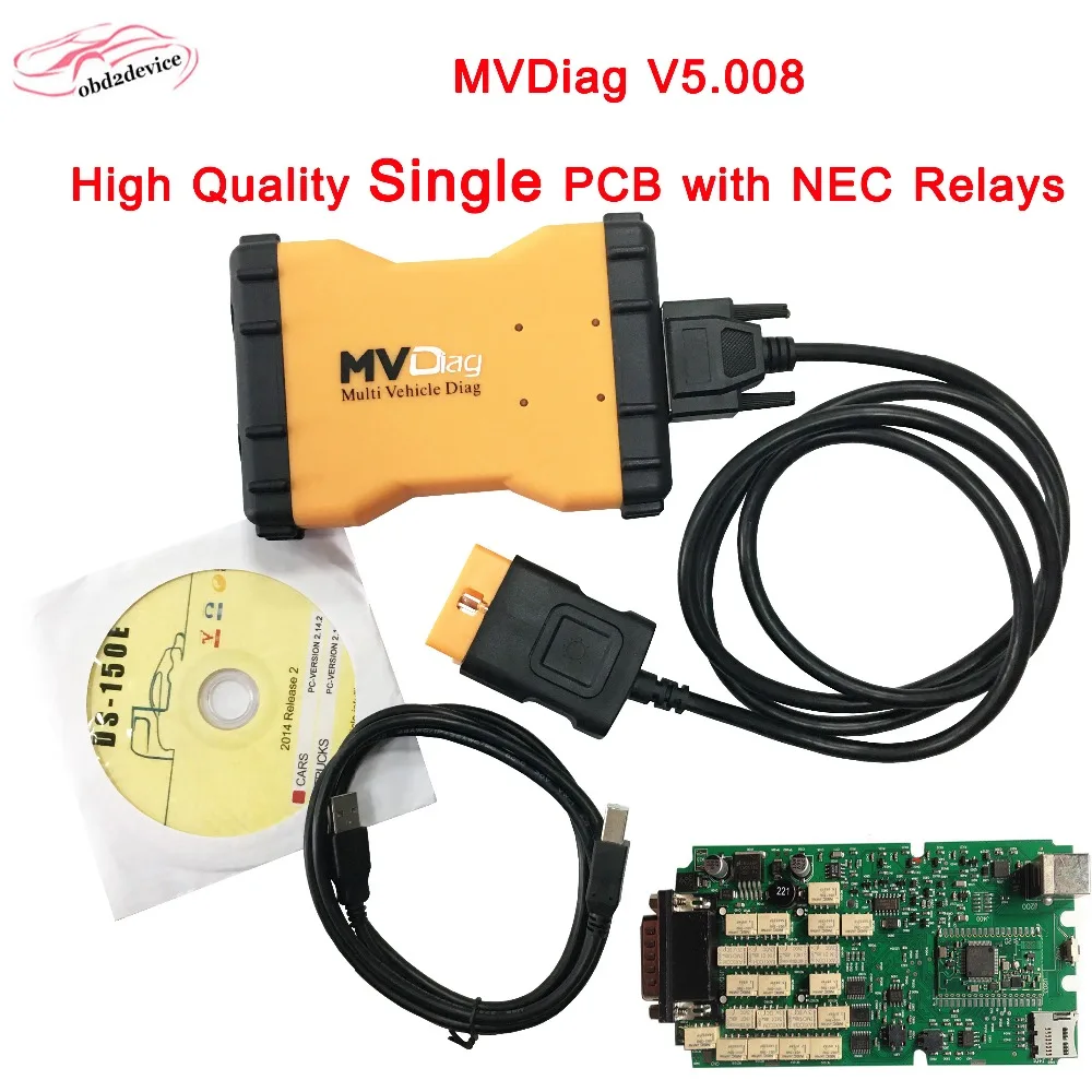 2017Newest MVD Diag V5 008 3In1 Support 14Languages Bluetooth TCS CDP PRO Diagnostic Tool MVD Diag