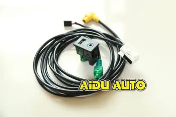 

Passat Tiguan Touran USB+AUX Switch Plug USB AUX Surface Housing+Cable For RCD510 3CD 035 249 A