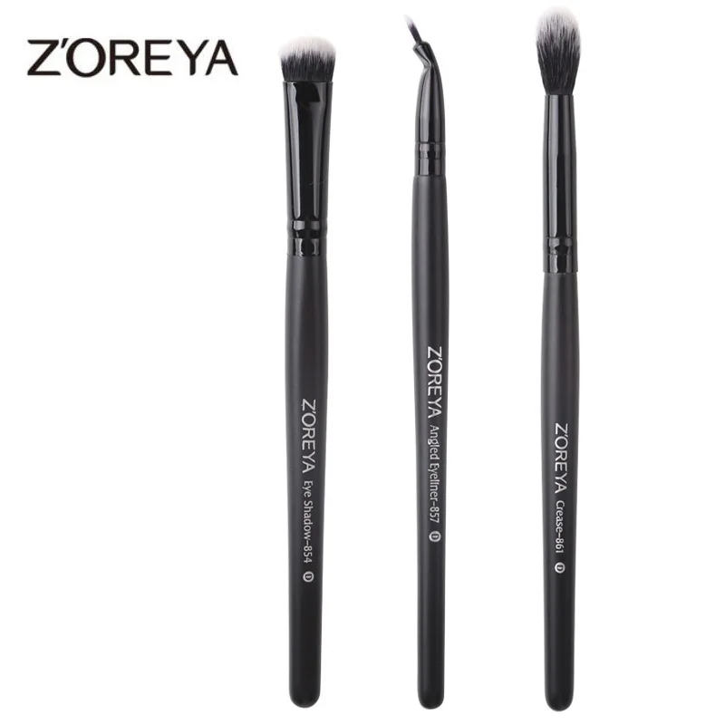 ZOREYA 3 Pcs/Lots Makeup Brushes Eyeshadow Angled Eyeliner Crease Concealer Brush Set Tools Pincel Maquiagem | Красота и здоровье