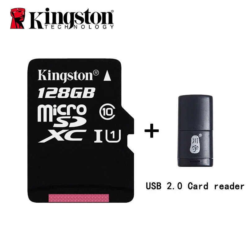 Карта памяти kingston C10, 16 ГБ, 32 ГБ, 64 ГБ, 128 ГБ, 8 ГБ, карта Micro SD, mciroSDHC, UHS-I, U1, карта Microsd, класс 10, карта памяти TF - Емкость: 128G-C286