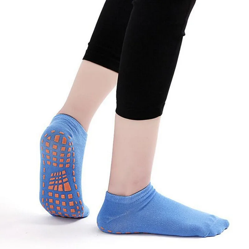 1 Pair Women Terry Backless Cotton Non slip Pilates Socks Yoga Socks